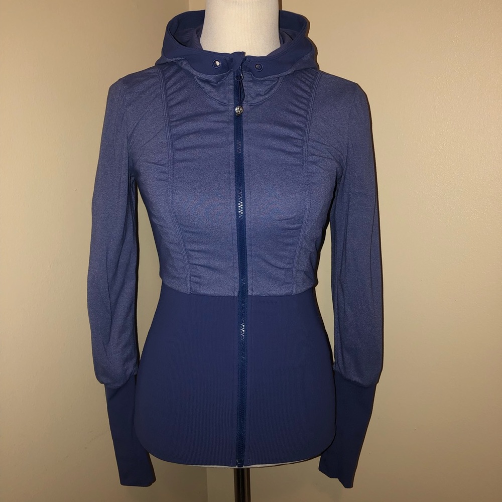 Lululemon Dance Studio Reversible Hooded Jacket,Size-4,GUC